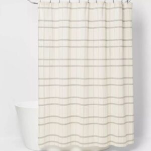 Cortina de baño con estampado a cuadros marca Threshold