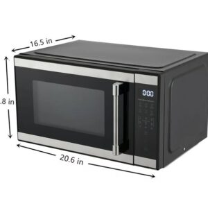 Alternative view of Microondas de 1,1 ft cúbicos de 1000 vatios negro/plata – Hamilton Beach