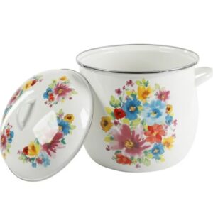 Alternative view of Olla de 12 qts esmaltado Breezy Blossom The Pioneer Woman