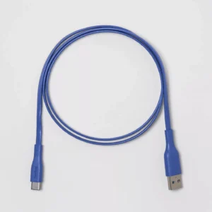 Alternative view of Cargador USB-C a USB-A color azul marca heyday