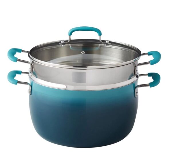 Olla con vaporizador de 7qt, Azul - The Pioneer Woman