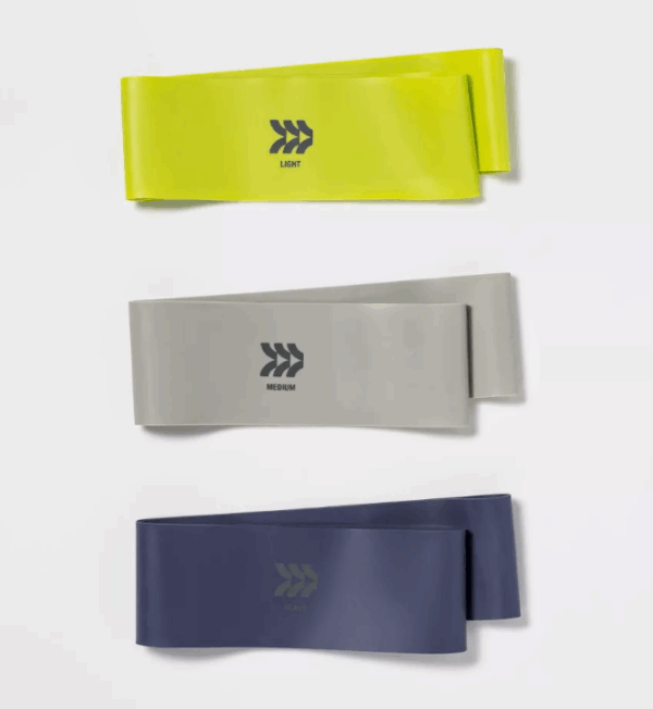Paquete de 3 bandas para hacer ejercicio marca all in motion