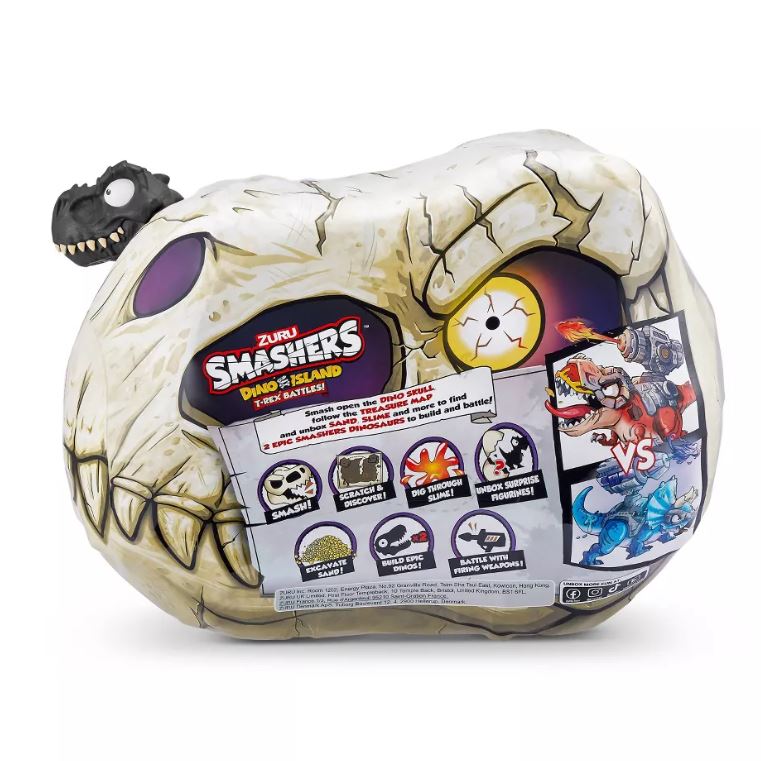 Juguete de minifiguras sorpresa de ZURU Smashers Dino Island T-Rex - Imagen 4
