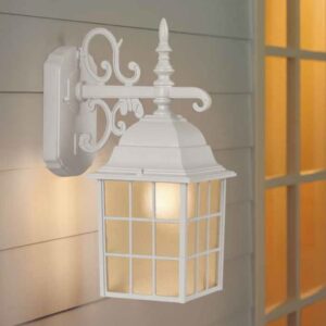 Alternative view of Farol de luz para pared de 14,37" de 100W, vidrio escarchado - Portfolio