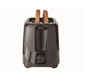 Tostadora de 2 rebanadas con bandeja extraíble, negra - Mainstays