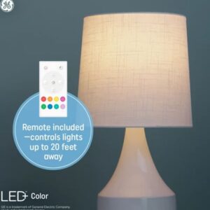 Alternative view of Paquete de 2 bombillas LED que cambian de color de 500 lumens - GE LED+