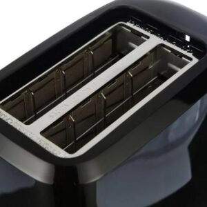 Alternative view of Tostadora de 2 rebanadas con bandeja extraíble, negra - Mainstays