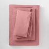 Juego de sábanas sólidas de 300 hilos Tamaño King, rosa - Casaluna™