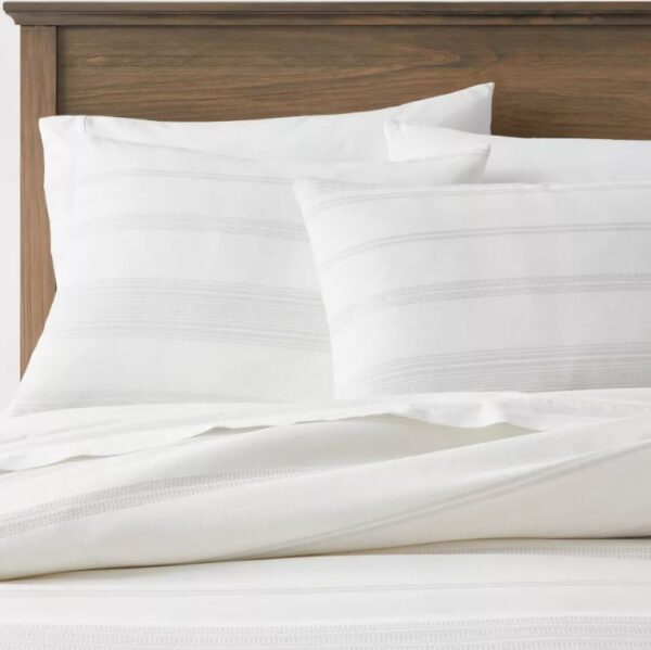 Juego de duvet y funda de almohada Tamaño Twin, Blanco - Threshold