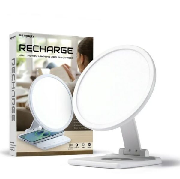 Lámpara de terapia LED y carga inalambrica para telefonos - Merkury Innovations
