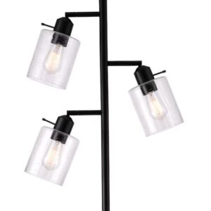 Alternative view of Lámpara de pie con múltiples cabezales en negro mate de 67" - Allen+roth