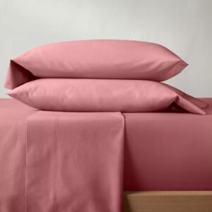 Alternative view of Juego de sábanas sólidas de 300 hilos Tamaño King, rosa - Casaluna™
