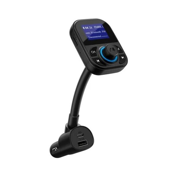 Transmisor FM inalámbrico y cargador para automóvil con Bluetooth - Onn.