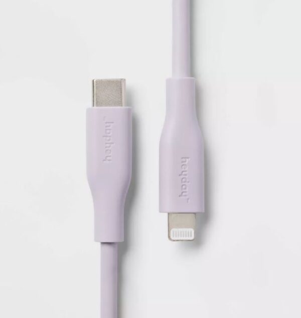 Cable Lightning a USB-C de 10', Soft Purple - heyday™