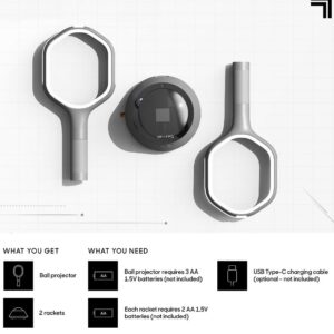 Alternative view of Juego de pong espacial de imagen nítida de 3 piezas