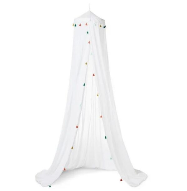 Dosel para cama con borlas, blanco - Pillowfort