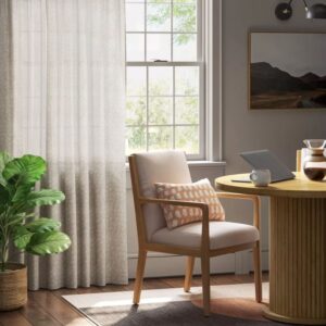 Alternative view of 2 Paneles de cortina con filtrante de luz de 54"x84", Beige - Threshold™