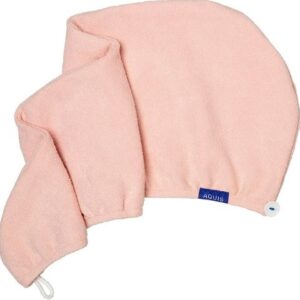 Toalla para secar cabello color rosa - Marca AQUIS