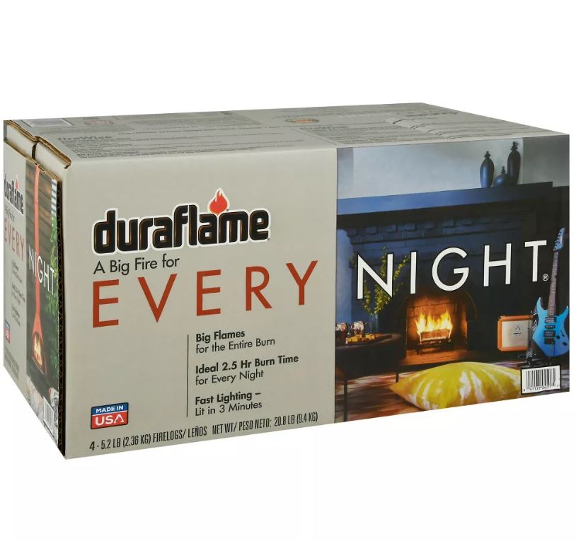 Caja de 4 paquetes de leños Duraflame
