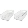 2 Cajas de plastico de almacenamiento XL, transparente - The Home Edit