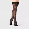 Medias hasta el muslo de malla floral para dama, talla M/L - Marca A New Day