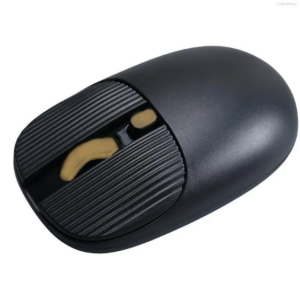Mouse inalambrico estilo retro, color gris/dorado - Vivitar
