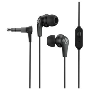 Auriculares de cable con micrófono, color negro - Marca JLab