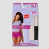 Paquete de 4 calzoncillos con control de barriga para mujer, talla L - Marca Hanes