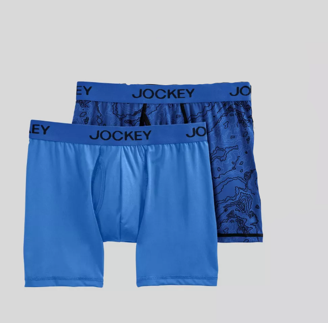 Paquete de Boxer elastico para hombre Talla L, Azul – Jockey