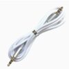 Cable auxiliar de 2 metros con cable de tela color Blanco
