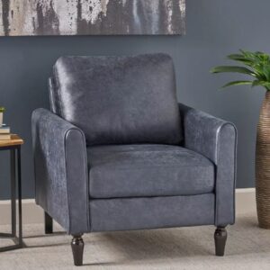 Alternative view of Sillon contemporáneo Blithewood, Azul marino - Christopher Knight