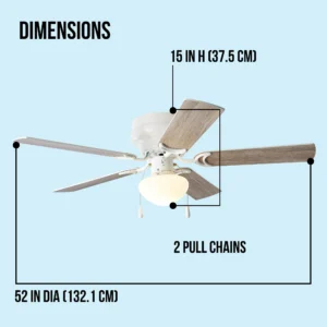 Alternative view of Ventilador de techo de 52 inch con 5 aspas - Mainstays