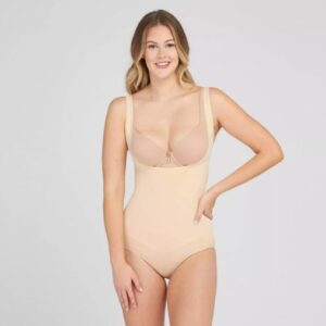 Body con faja de busto abierto, talla M - Marca Assets by Spanx