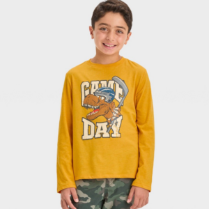 Camiseta de manga larga para niño Talla S 6/7 Hockey Dino - Cat & Jack™