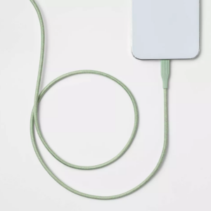Alternative view of Cable trenzado Lightning a USB-C - heyday™