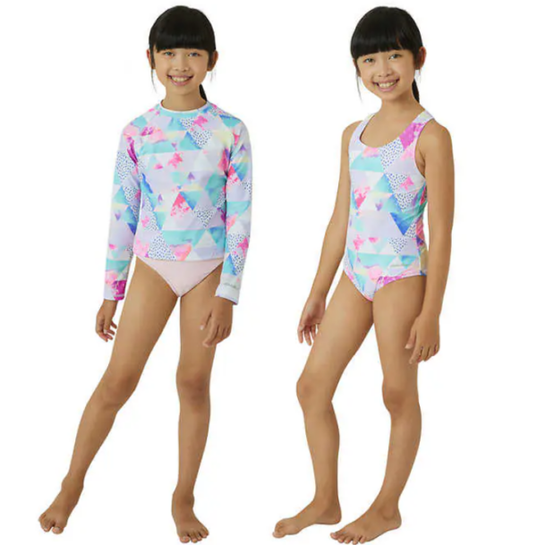 Traje baño de 3 piezas para niñas Talla S (7/8) - Eddie Bauer