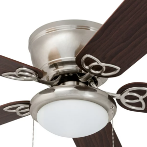 Alternative view of Ventilador de techo con luz de níquel cepillado de 52" - Prominence Home