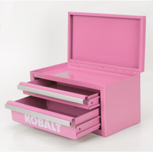 Alternative view of Mini caja de herramientas de acero rosa de 10" - Kobalt