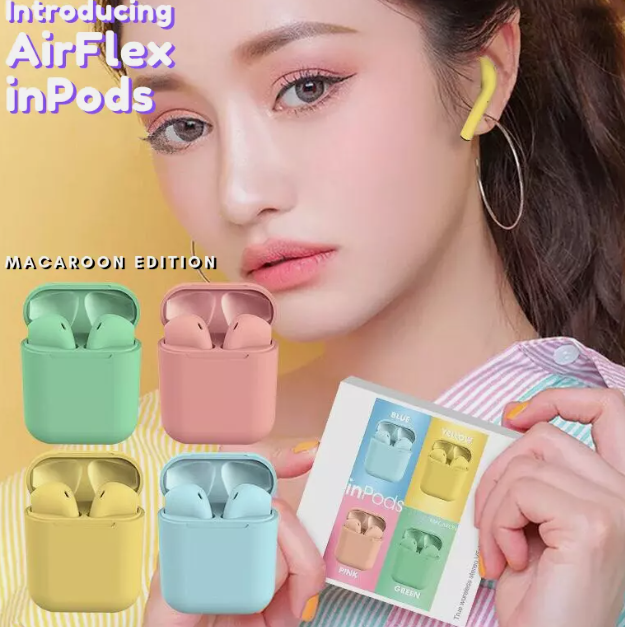 Audifonos Inalambricos Bluetooth verde – InPods 12 – Segunda