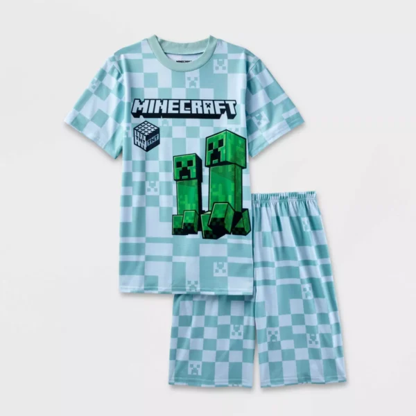 Conjunto de pijama de 2 piezas para niño talla M - Minecraft