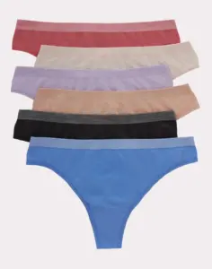 Paquete de 6 calzones para dama talla M - Hanes