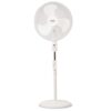 Ventilador de pedestal de 18" con control remoto, color blanco - Marca Black and decker