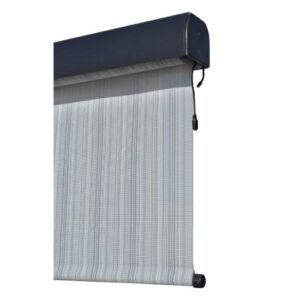 Persiana de 10x8 ft de exterior con motor y control, color gris - Marca Koolspot