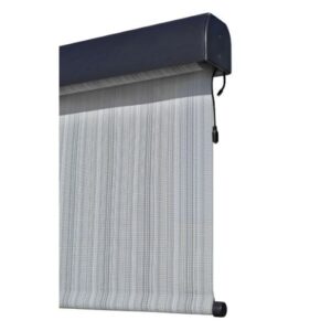 Persiana de 8x8 ft de exterior con motor y control, color gris - Marca Koolspot