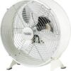 Ventilador retro de 9'' de piso, color blanco - Marca Better Homes & Gardens