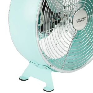 Alternative view of Ventilador retro de 9" de mesa, color menta - Marca Better Homes & Gardens