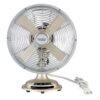 Ventilador retro 8'' de metal, Color Niquel cepillado - Marca Better Homes & Gardens
