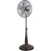 Ventilador de pedestal retro, color bronce - Marca Optimus Tracker