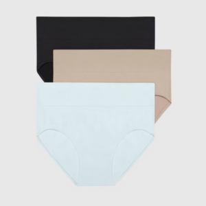 3 panties para dama tipo briefs talla 8/XL marca Hanes colores pueden variar