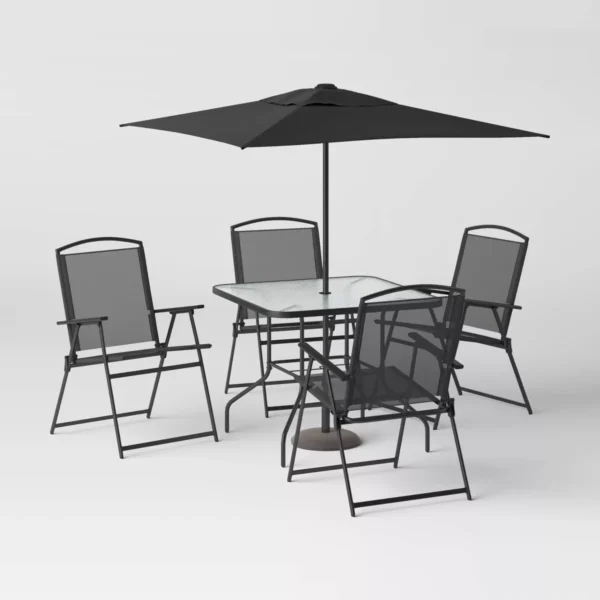 Juego de comedor para patio de 6 piezas con sombrilla - Room Essentials